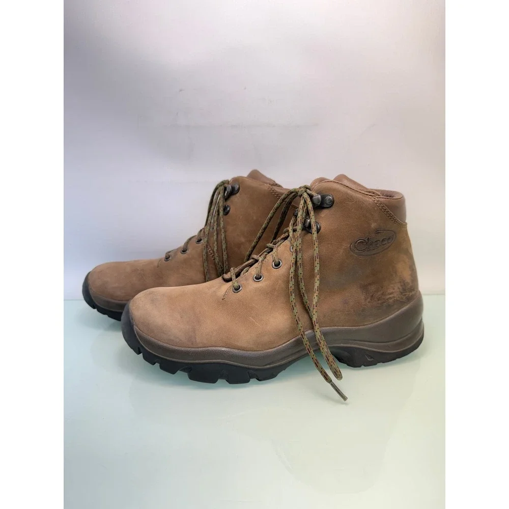 Chaco Hiking Boots Mens 8.5 Brown Vintage Steel Toe Made in Italy Gorpcore